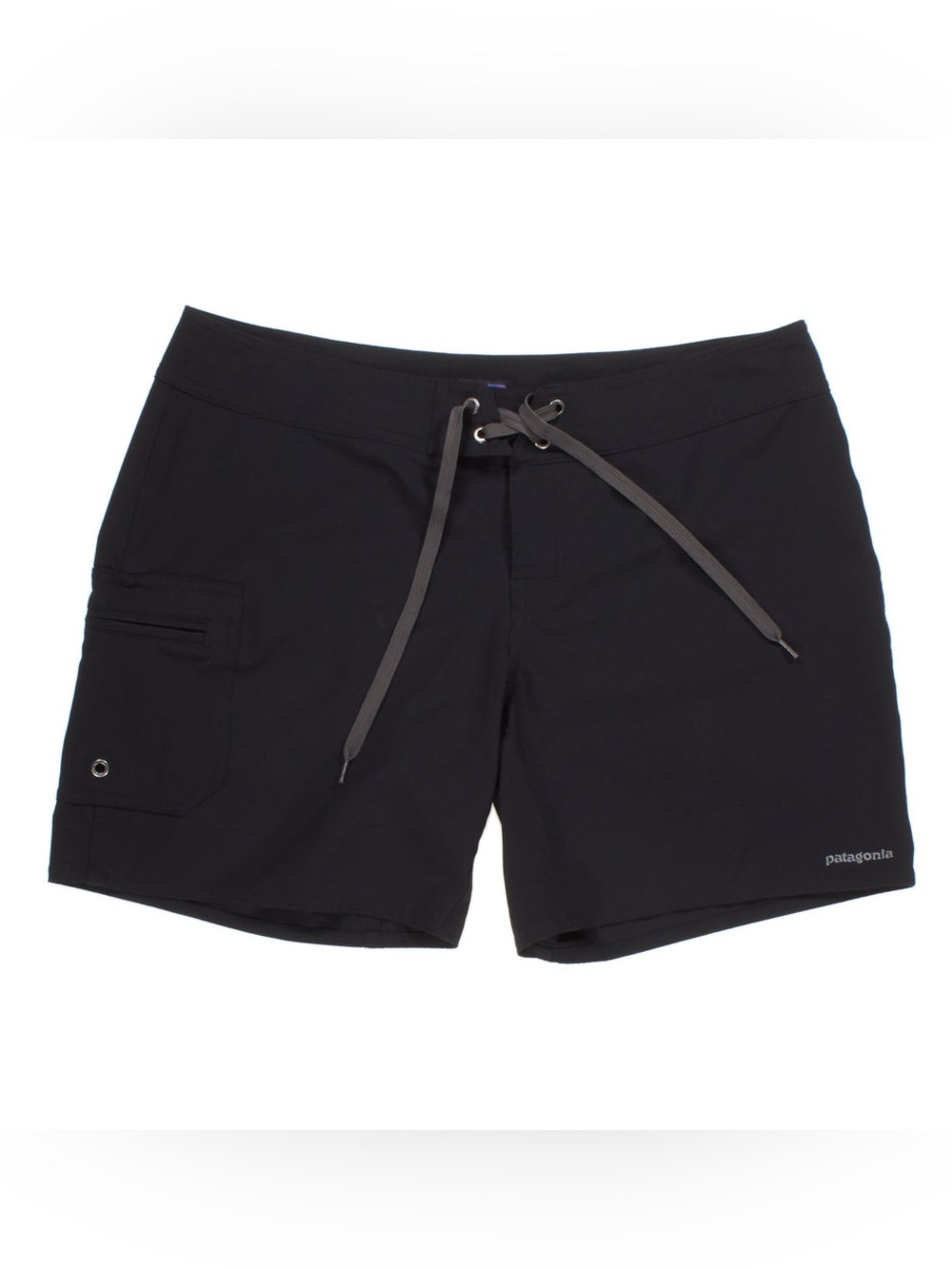 Patagonia Women’s size 8 Meridian Board Shorts / Black with Gray Drawstring